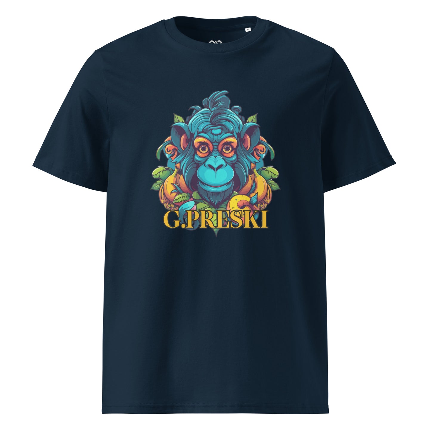 Tee-shirt Monkey Navy en coton biologique