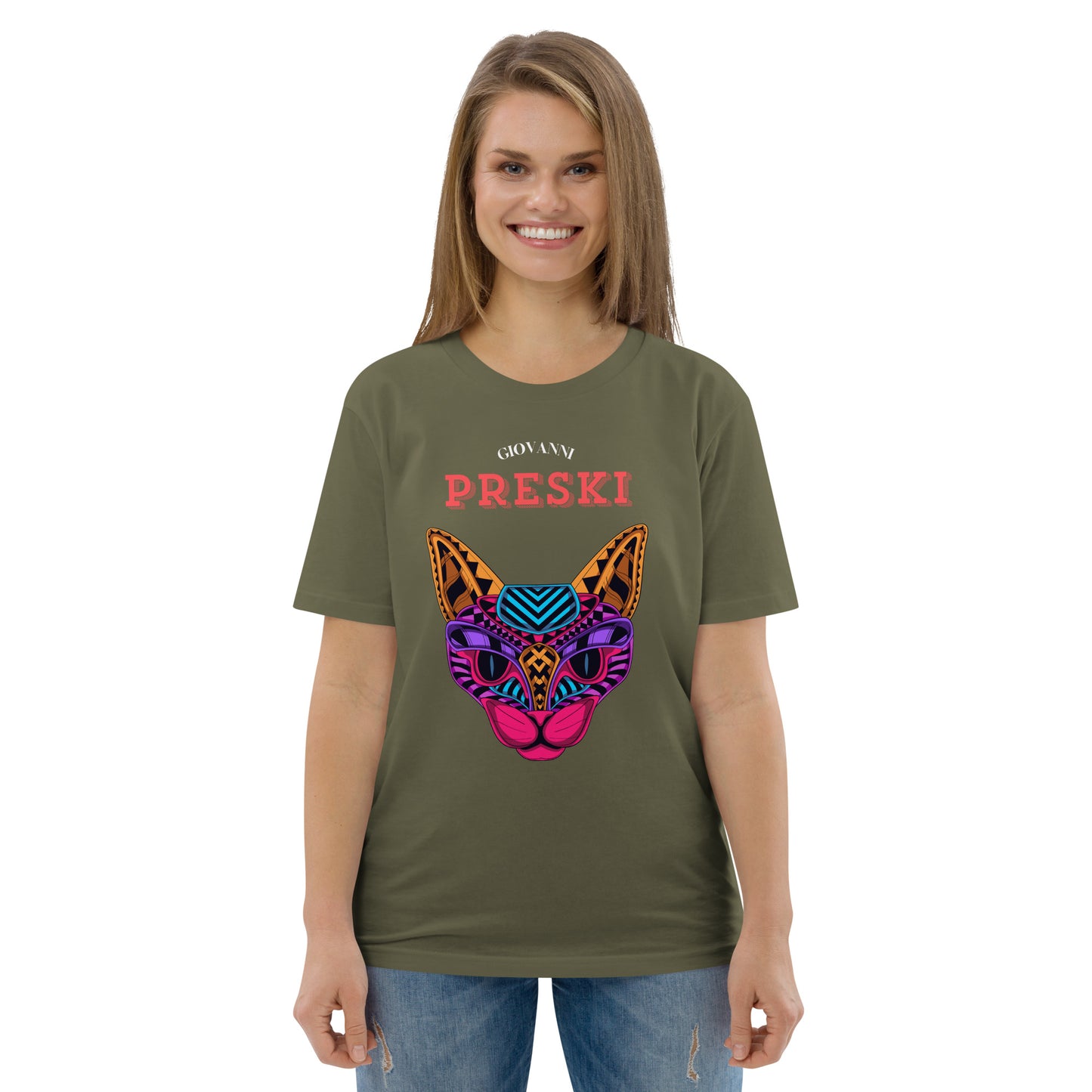 Tee-shirt classique CAT Kaki en coton biologique