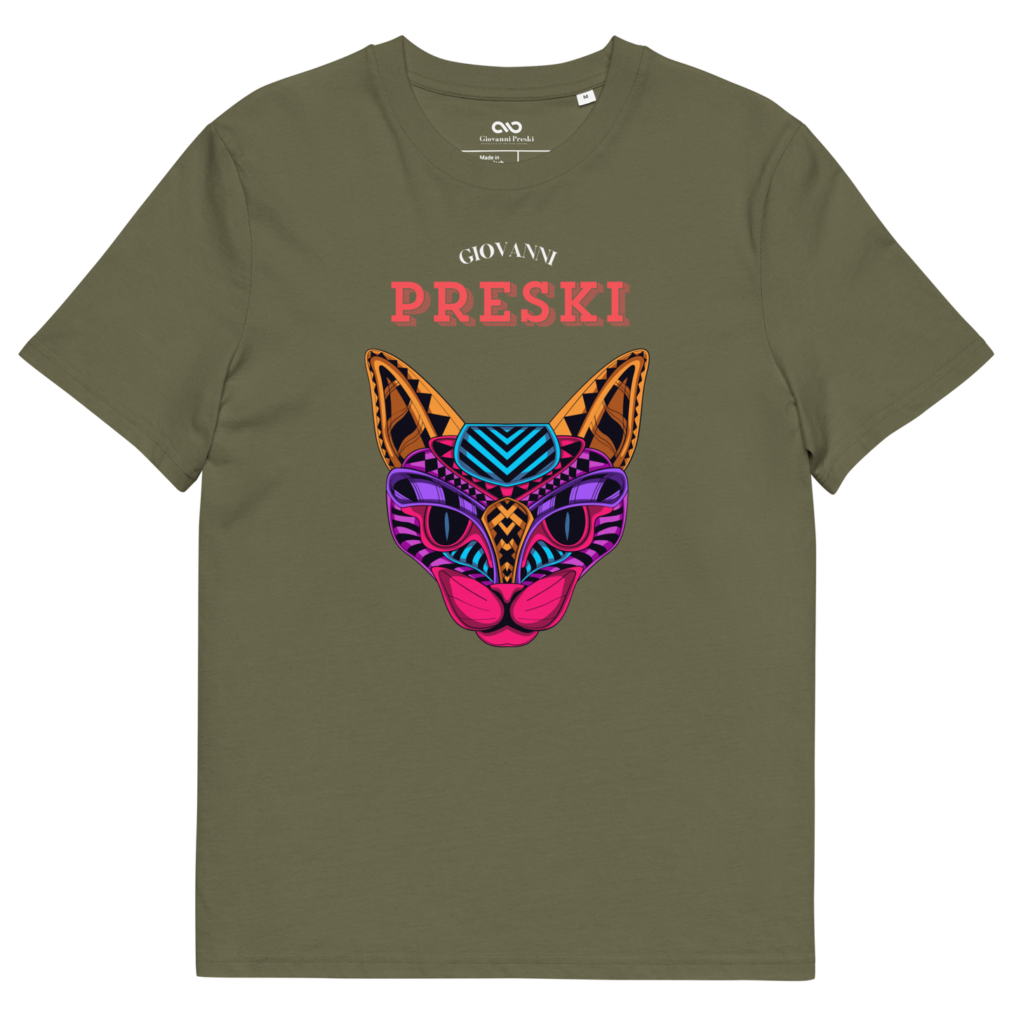 Tee-shirt classique CAT Kaki en coton biologique