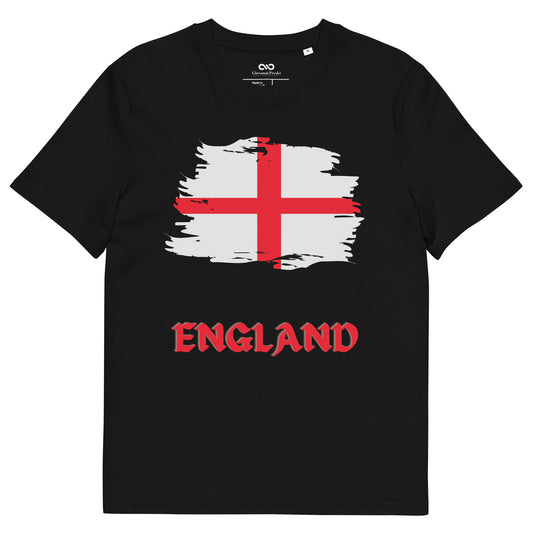 T-shirt unisexe ENGLAND en coton biologique