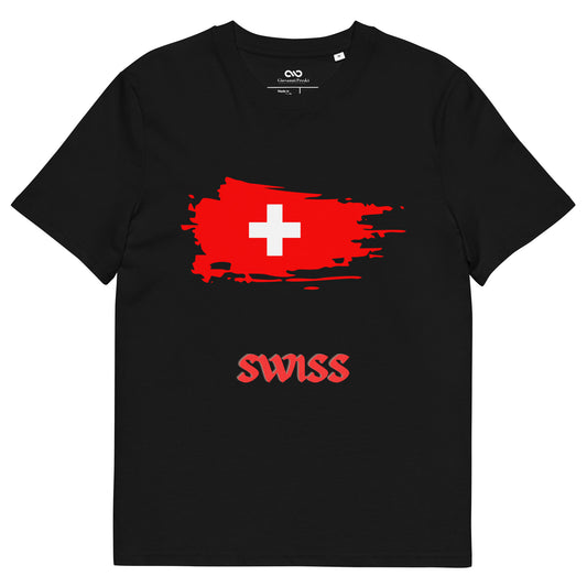T-shirt unisexe SWISS en coton biologique