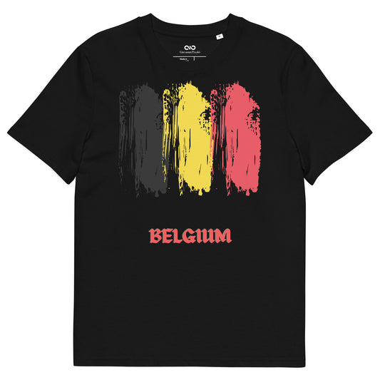 T-shirt unisexe BELGIUM en coton biologique