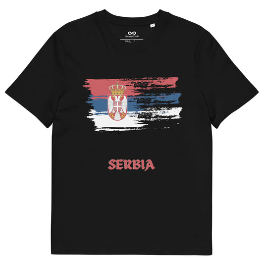 T-shirt unisexe SERBIA en coton biologique