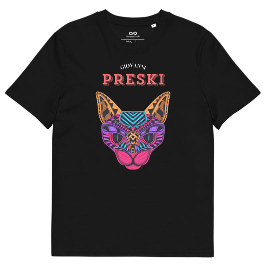 Tee-shirt classique Cat noir en coton biologique