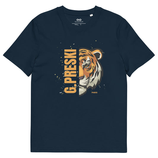 Tee-shirt classique Tiger navy en coton biologique