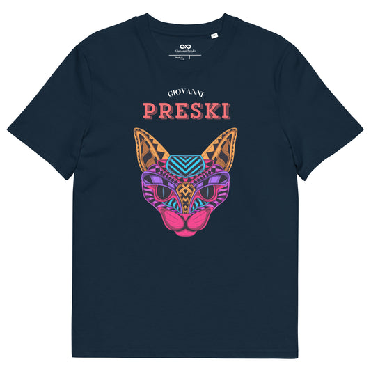Tee-shirt classique Cat navy en coton biologique