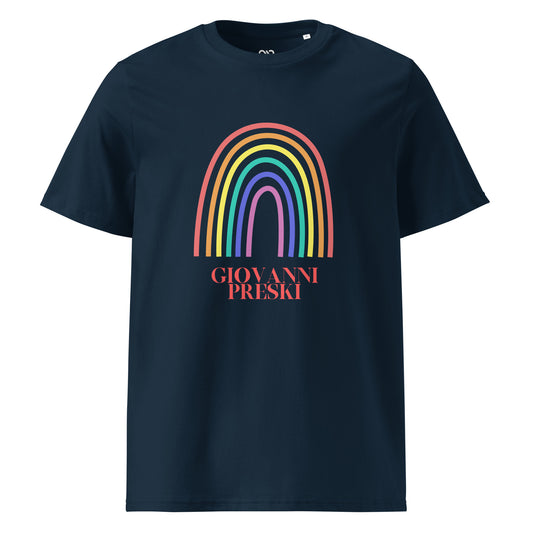 Tee-shirt Arc en ciel Navy en coton biologique