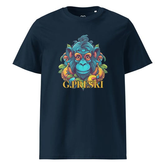 Tee-shirt Monkey Navy en coton biologique