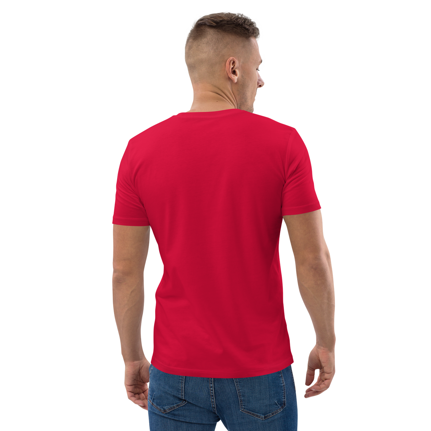 Tee-shirt classique Monkey rouge en coton biologique