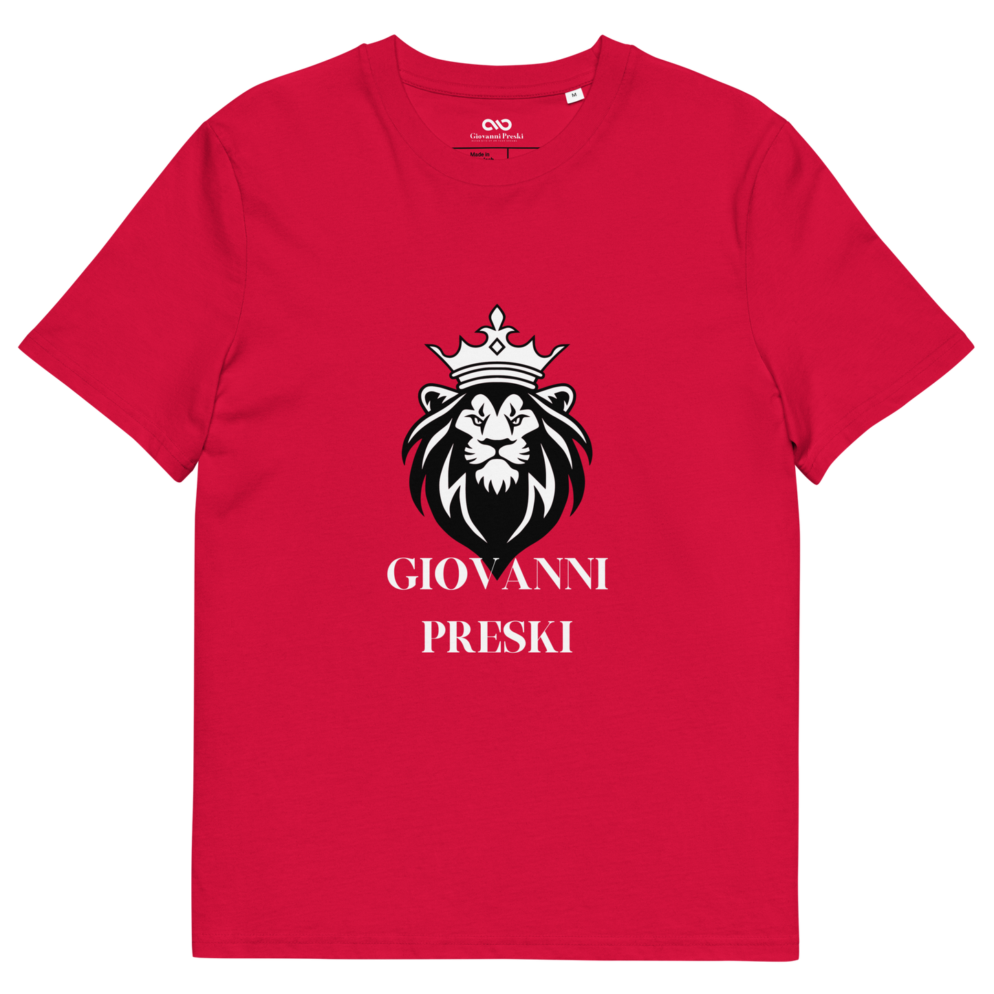 Tee-shirt classique Lion King rouge en coton biologique