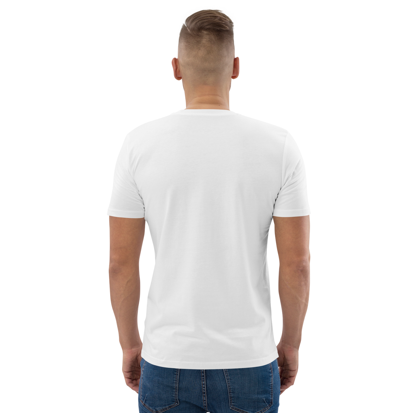 Tee-shirt classique Arc en ciel blanc en coton biologique
