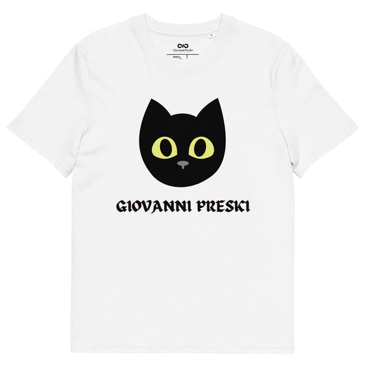 Tee-shirt classique Cat blanc en coton biologique