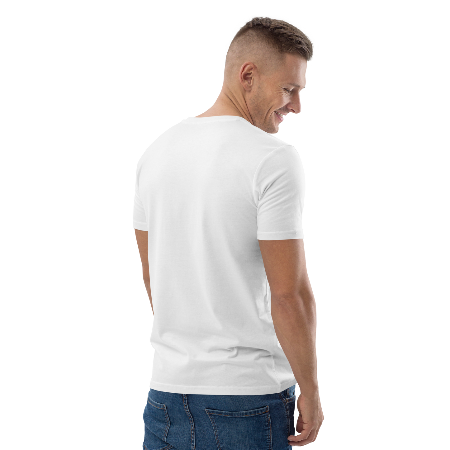 Tee-shirt classique Arc en ciel blanc en coton biologique
